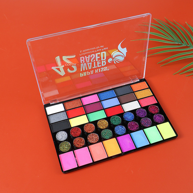 Pigmenti za scenski makeup tijela – Papakiss pigmenti, pakiranje 12 kutija, licencirana privatna oznaka, za bojanje lica