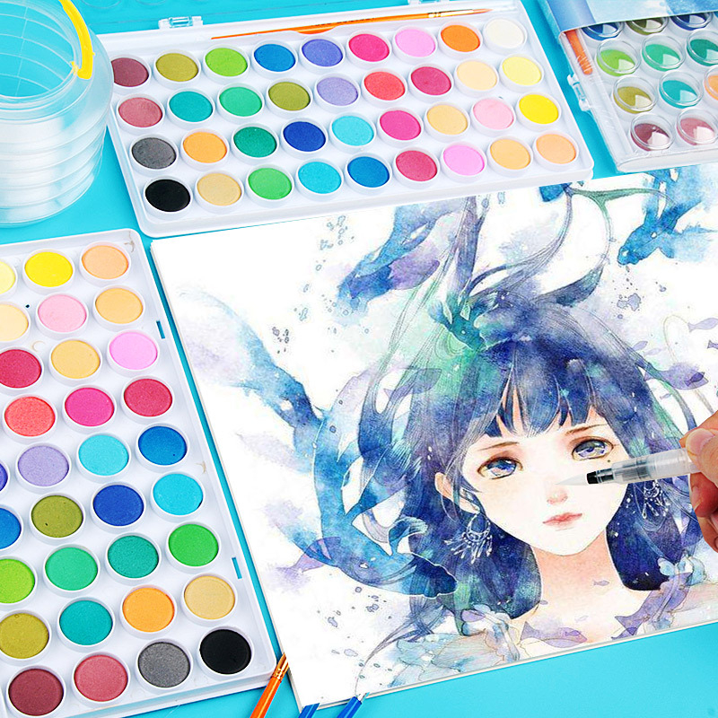 Set gouache boja za slikanje, Wei Zhuang, 36-djelni paket, za početnike