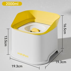 Plūduma suņa ūdens bļodiņa, plastmasa, ar anti-noplūdes atveri un mitrumu izturīgu dzirdināšanas ierīci, kakla aizsardzība