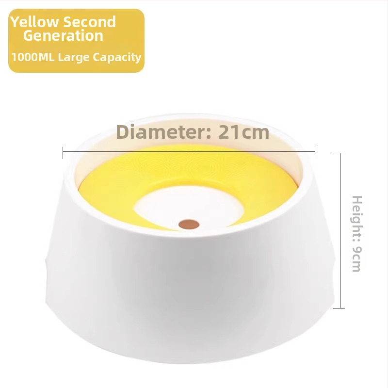 Plūduma suņa ūdens bļodiņa, plastmasa, ar anti-noplūdes atveri un mitrumu izturīgu dzirdināšanas ierīci, kakla aizsardzība