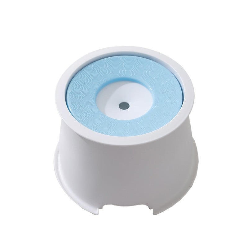 Plūduma suņa ūdens bļodiņa, plastmasa, ar anti-noplūdes atveri un mitrumu izturīgu dzirdināšanas ierīci, kakla aizsardzība