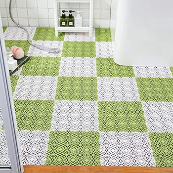 Atsparus slydimui kilimėlis voniai ir dušui - PVC, kvadratinis, vienos spalvos, skalbiamas