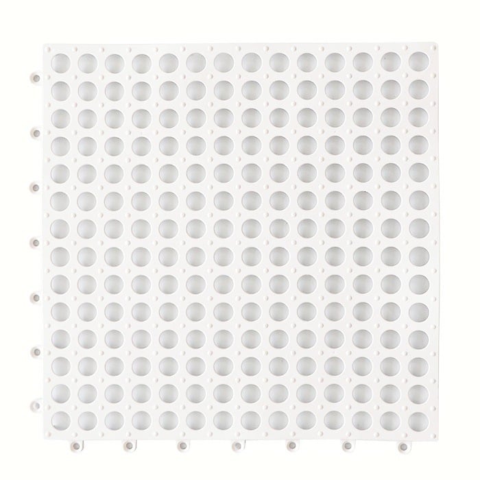 Atsparus slydimui kilimėlis voniai ir dušui - PVC, kvadratinis, vienos spalvos, skalbiamas