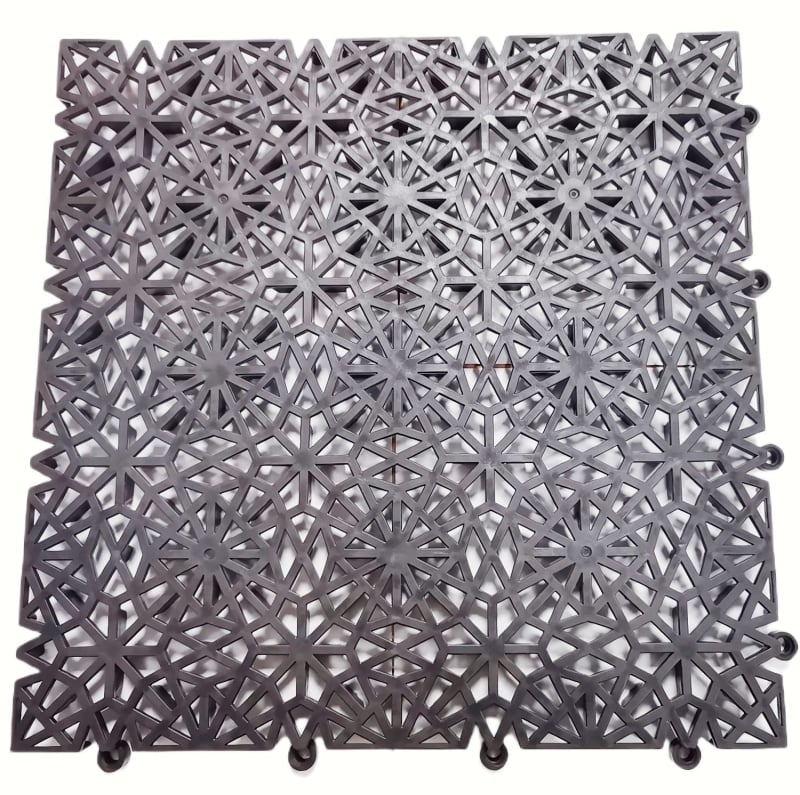 Atsparus slydimui kilimėlis voniai ir dušui - PVC, kvadratinis, vienos spalvos, skalbiamas