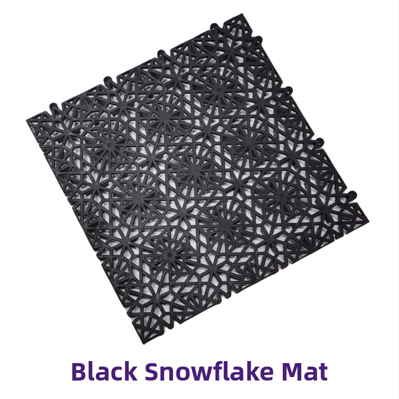 Atsparus slydimui kilimėlis voniai ir dušui - PVC, kvadratinis, vienos spalvos, skalbiamas