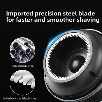 Elektrinis plaukų kirpimo aparatas su įmontuota baterija (brushed motor, nerūdijančio plieno peilis, įmontuota 1200–2000 mAh baterija, veikimo laikas 1–3 valandos, triukšmas 36–45 dB)