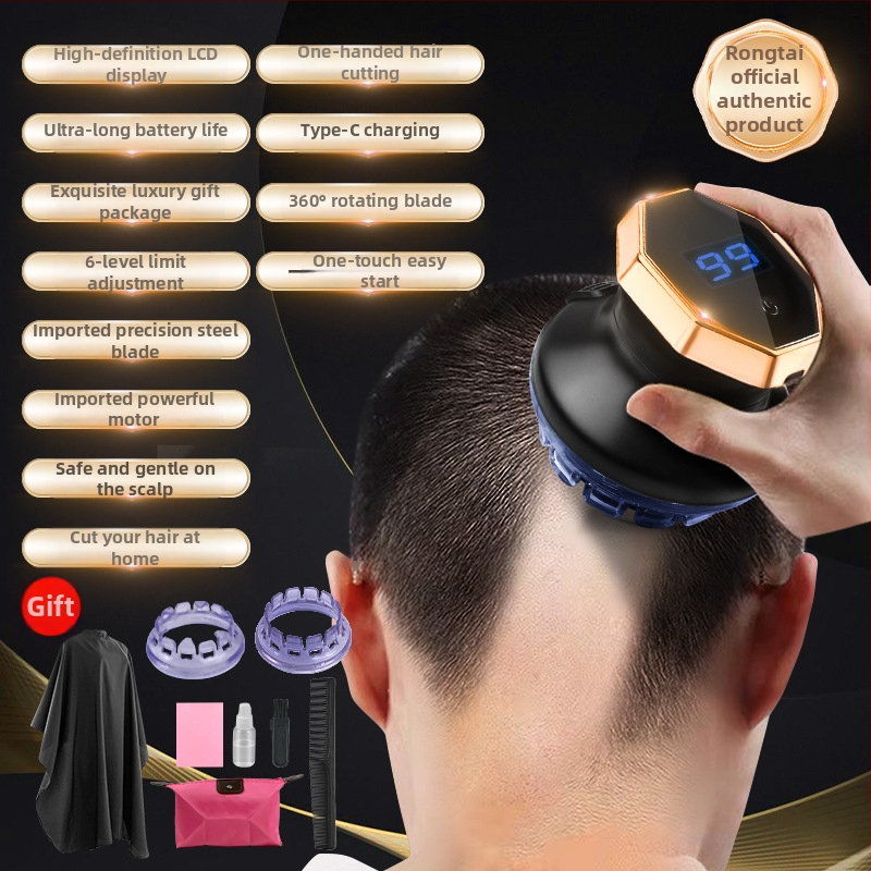 Elektrinis plaukų kirpimo aparatas su įmontuota baterija (brushed motor, nerūdijančio plieno peilis, įmontuota 1200–2000 mAh baterija, veikimo laikas 1–3 valandos, triukšmas 36–45 dB)
