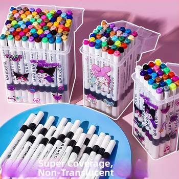 Set akrilnih marker-a za djecu – ne prelijeva kroz papir, višebojni set, pogodan za vrtić i osnovnu školu; Značka: Other