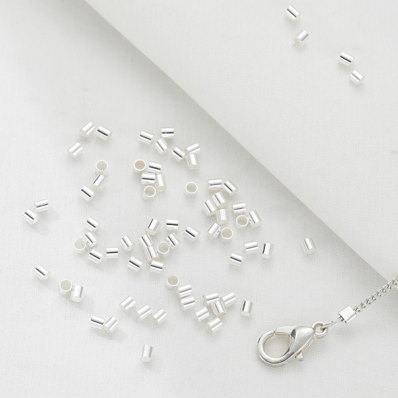 S925 sterling srebrna okrugla cijev za DIY nakit – originalni dizajn, podrijetlo Yiwu, Zhejiang; privatna etiketa dostupna; izdanje ljeto 2024