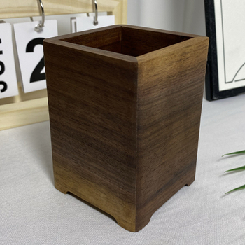 Дървен държач за писалка, квадратна форма, марка Tree art, модел 4-22, възможност за печат на лого