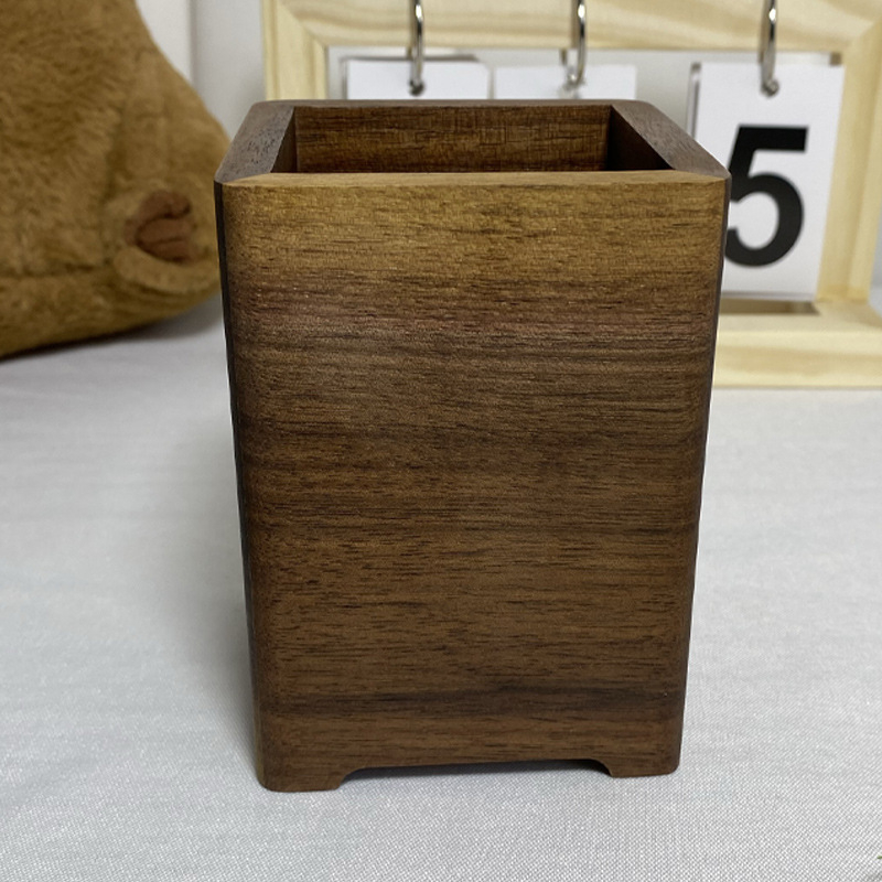 Дървен държач за писалка, квадратна форма, марка Tree art, модел 4-22, възможност за печат на лого