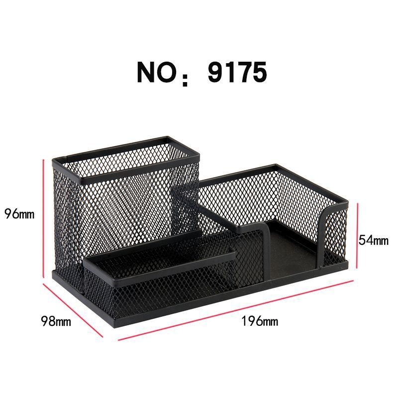 Metallist kolmeosaline lauaorganisaator, ruudukujulise kujuga, mudel 0910a, suur maht, mitmekülgne