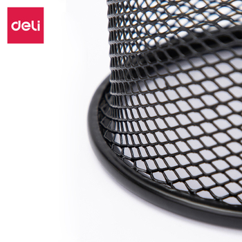 Deli държач за химикалки, метален, кръгъл, мрежеста конструкция, модел 9172, без лого