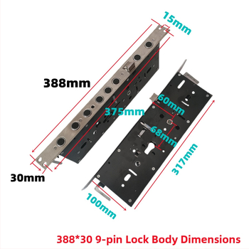 Overlord Lock Body nerūdijančio plieno durų spyna su rankena, skirta apsaugai nuo vagysčių, šiuolaikiškas minimalistinis stilius