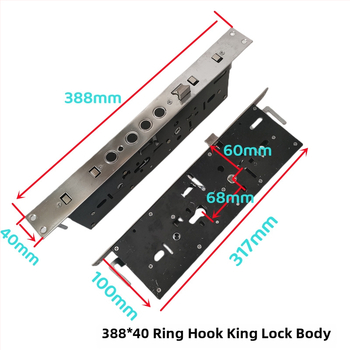 Overlord Lock Body nerūdijančio plieno durų spyna su rankena, skirta apsaugai nuo vagysčių, šiuolaikiškas minimalistinis stilius