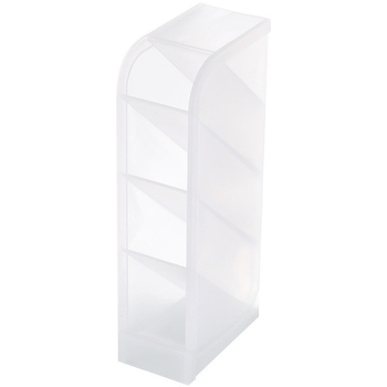 Držač olovke s nagibnim ulazom, nordijski minimalistički prozirni plastični, okrugli oblik, Model 01 MOYL