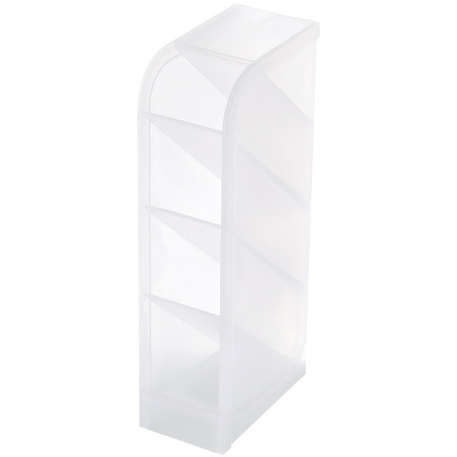 Držač olovke s nagibnim ulazom, nordijski minimalistički prozirni plastični, okrugli oblik, Model 01 MOYL