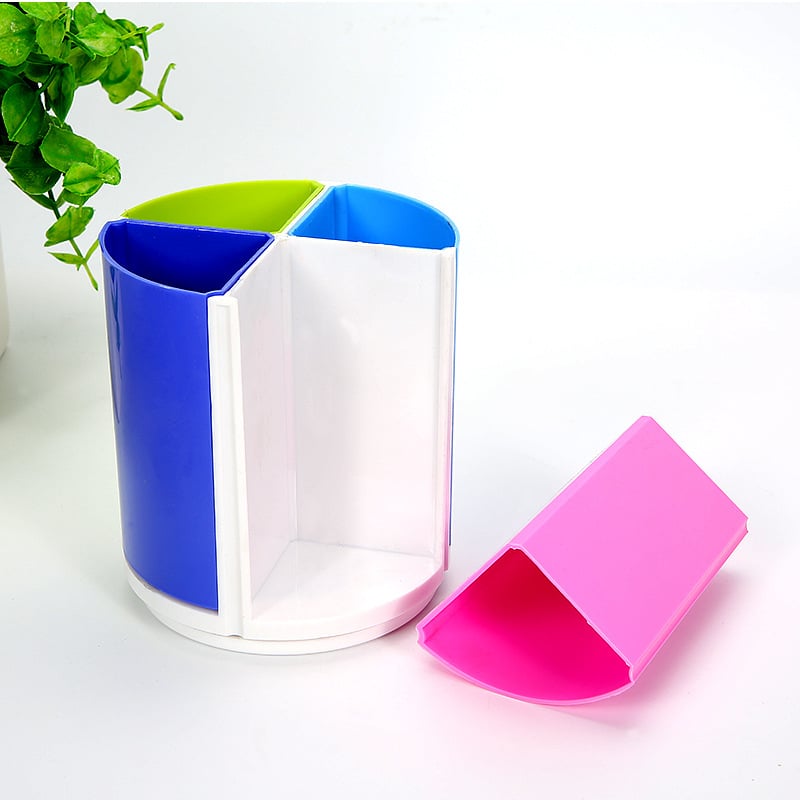 Okretni držač olovaka Hua Jie H369 — plastični, okrugli, ispis logotipa, prilagodba