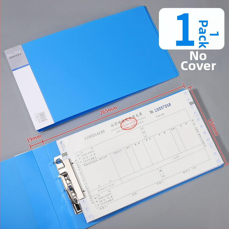 Haiboxin PVM sąskaitų byla, plastikinė, su vienu tvirtu klipu, modelis 5617/5619, skirta sąskaitoms ir kvitams