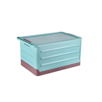 Sulankstoma gyvenamojo kambario saugojimo dėžė su ratukais, 18L talpa, nešiojamas plastikinis organizatorius drabužiams, žaislams ir kosmetikai