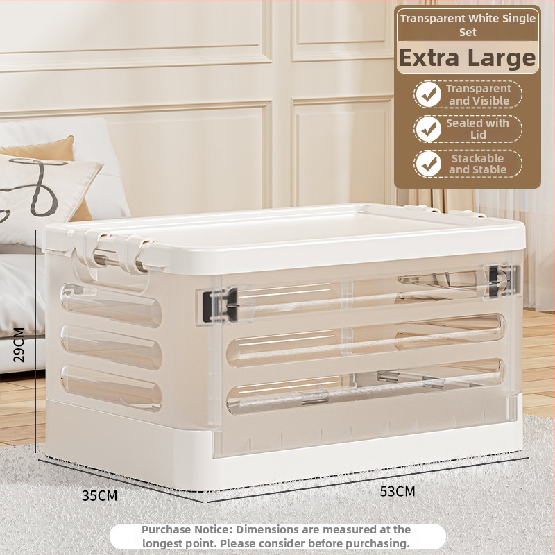 Sulankstoma gyvenamojo kambario saugojimo dėžė su ratukais, 18L talpa, nešiojamas plastikinis organizatorius drabužiams, žaislams ir kosmetikai