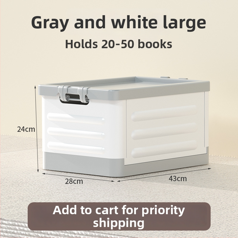 Sulankstoma gyvenamojo kambario saugojimo dėžė su ratukais, 18L talpa, nešiojamas plastikinis organizatorius drabužiams, žaislams ir kosmetikai