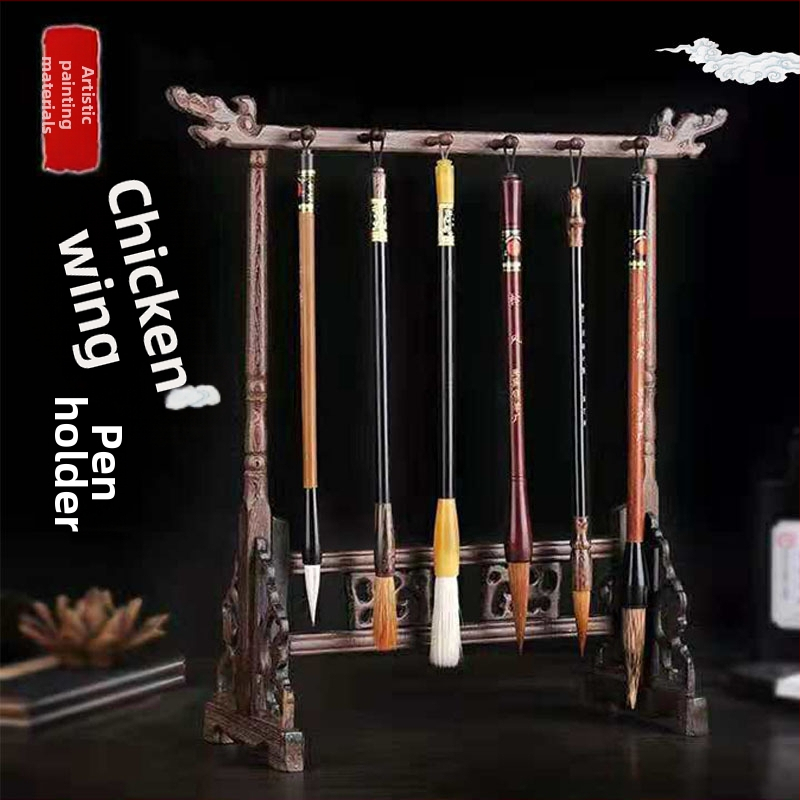 Ciets koka pildspalvas pakaramais ar pūķa galvu, adatu konfigurācijas: 8/16, 7/14, 6/12, 4/8 (Modelis JCM-8)