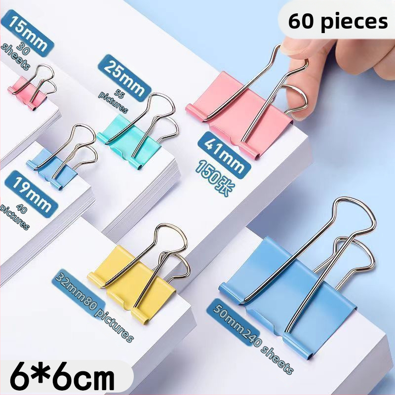 60 vnt metalinių klipsų biuro organizavimui (Prekės ženklas: Friendly; Produkto kodas: zms; Medžiaga: Metalas)