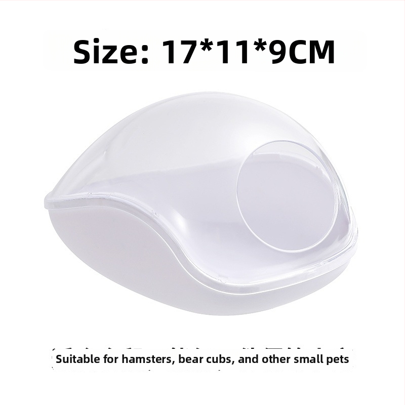 Hamsterių vonelė ir prieglauda – ABS medžiaga, daugiafunkcinis lizdas mažiems augintiniams