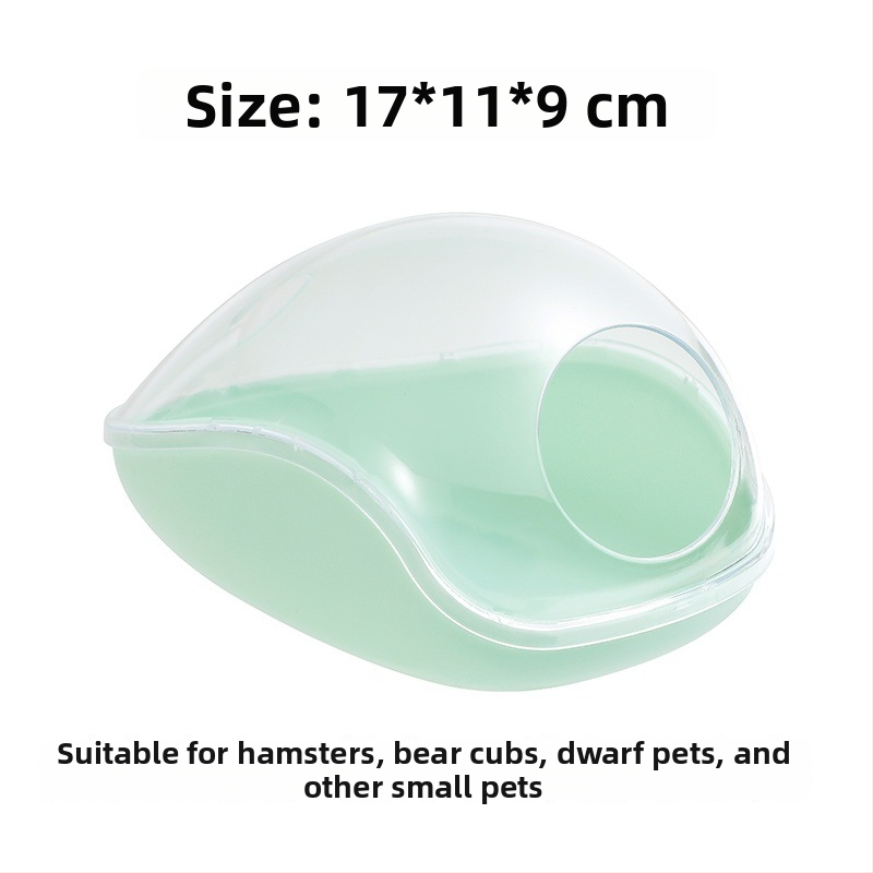 Hamsterių vonelė ir prieglauda – ABS medžiaga, daugiafunkcinis lizdas mažiems augintiniams