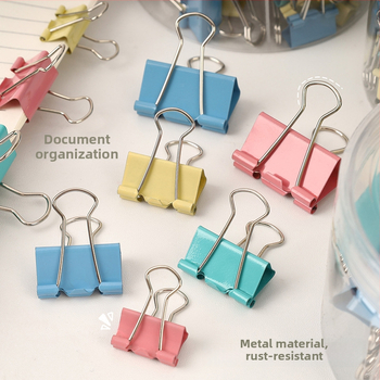 Metāla Long-tail Clip biroja organizatoram, 3 vienā, modelis a1262, Zhongchang