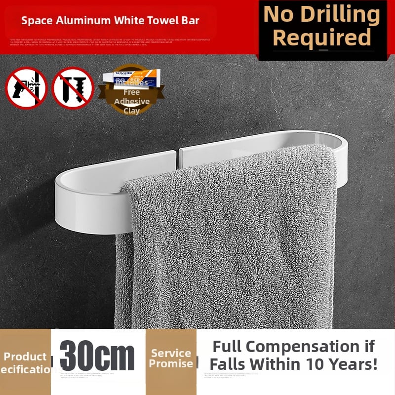 Prsten za ručnike od Space aluminija | Suvremen minimalistički stil | Anodizirana površina (Materijal: Space aluminij; Nosivost: 20 kg; Broj slojeva: jednoslojni)