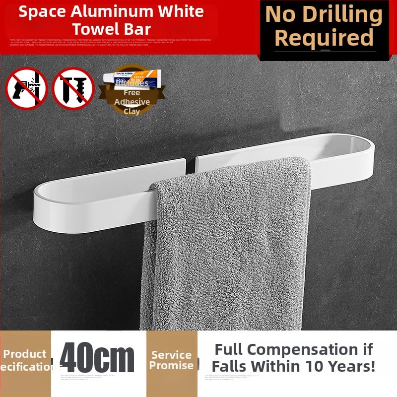 Prsten za ručnike od Space aluminija | Suvremen minimalistički stil | Anodizirana površina (Materijal: Space aluminij; Nosivost: 20 kg; Broj slojeva: jednoslojni)