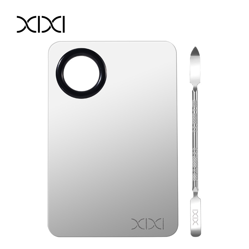 Xixi Εργαλεία μακιγιάζ από ανοξείδωτο ατσάλι — Σετ παλέτας ανάμειξης και παλέτας για υγρή βάση