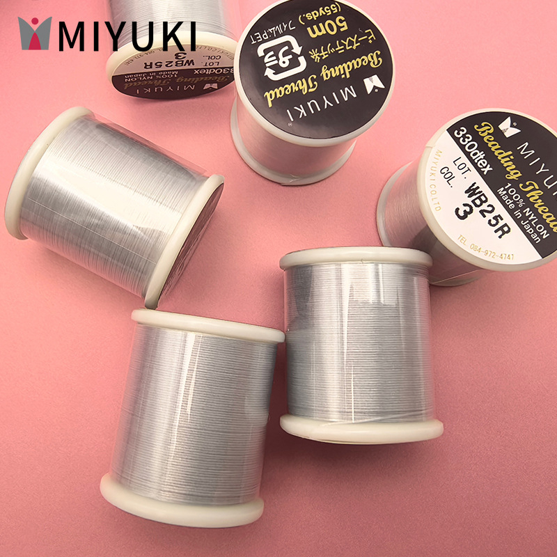 MIYUKI Najlon nit za perle za nakit, rižaste perle, DIY izrada nakita