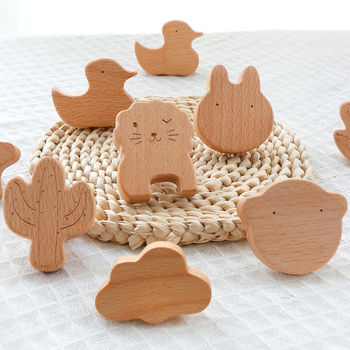 Mâner din lemn pentru sertar – lemn masiv, gravat, stil modern minimalist, model 0808