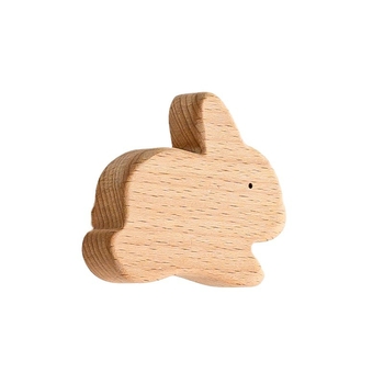 Mâner din lemn pentru sertar – lemn masiv, gravat, stil modern minimalist, model 0808