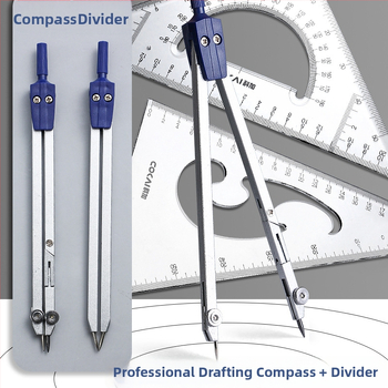 Set nástrojov pre technické kreslenie s kružidlami pre CAD kreslenie, plastová konštrukcia, model 2260