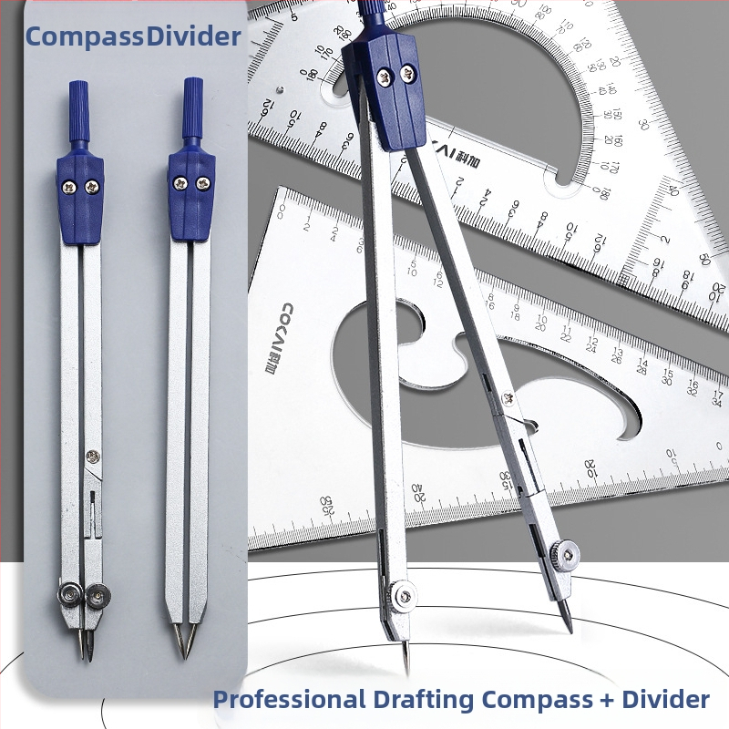 Set nástrojov pre technické kreslenie s kružidlami pre CAD kreslenie, plastová konštrukcia, model 2260