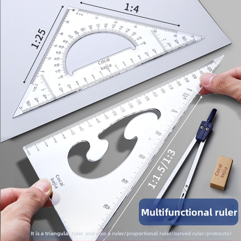 Set nástrojov pre technické kreslenie s kružidlami pre CAD kreslenie, plastová konštrukcia, model 2260