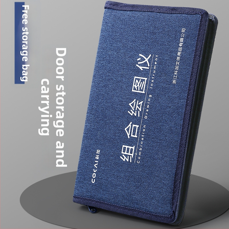 Set nástrojov pre technické kreslenie s kružidlami pre CAD kreslenie, plastová konštrukcia, model 2260