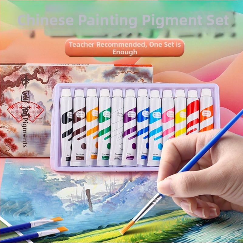 Set gouache za crtanje marke Warm Velvet — gouache boje, domaća proizvodnja, pogodna za poklon, bez IP odobrenja.