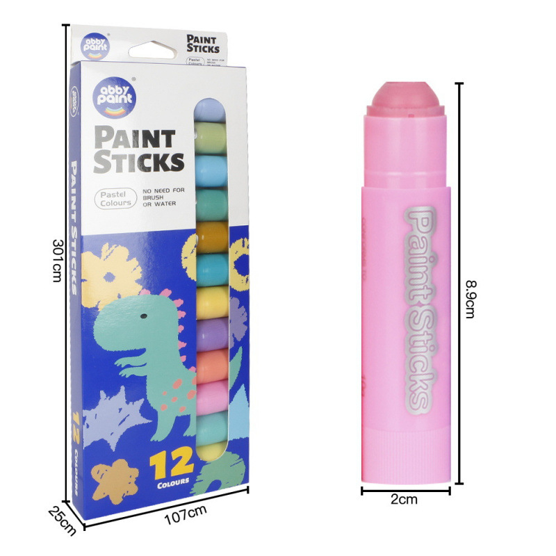 Griežamais krāsu zīmuļu komplekts Abbypaint AP-309, Maca Color sērija, plakanais gals, grafītiem