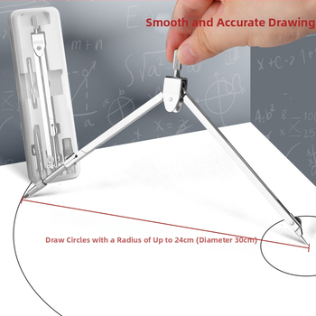 Deli kružidlo pre študentov – kovová dvojdielna sada s náhradnými čepeľami, modely 8600–8605