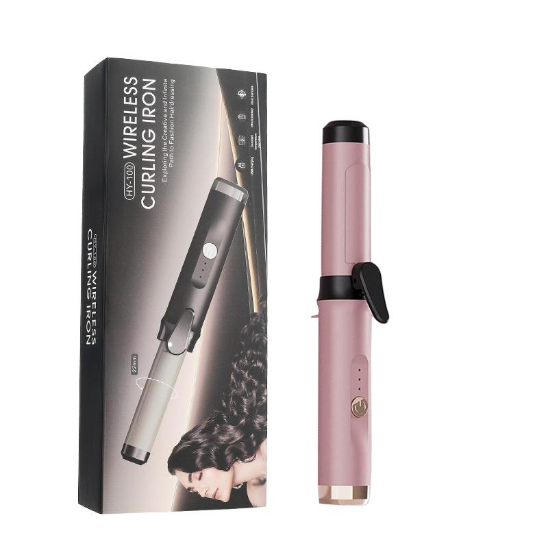 RESUXI Belaidė garbanų formavimo priemonė su PTC šildymu, skersmuo 31 mm ir daugiau, 3 temperatūros lygius, įkraunama baterija, formavimas per 1 minutę