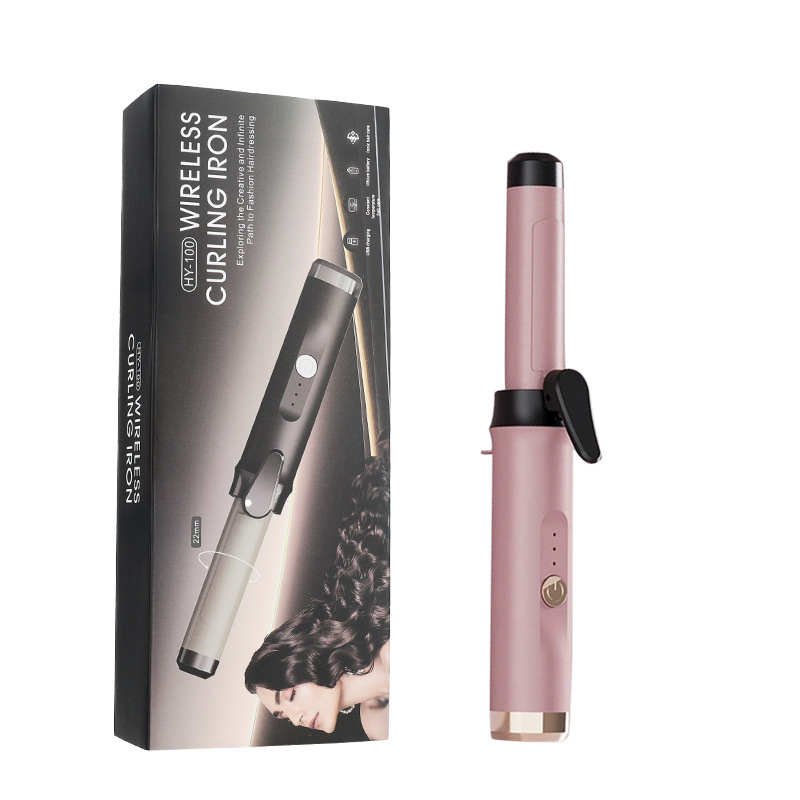 RESUXI Belaidė garbanų formavimo priemonė su PTC šildymu, skersmuo 31 mm ir daugiau, 3 temperatūros lygius, įkraunama baterija, formavimas per 1 minutę