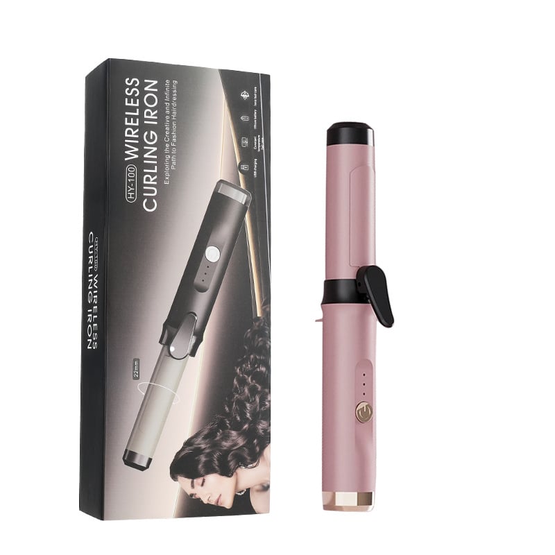 RESUXI Belaidė garbanų formavimo priemonė su PTC šildymu, skersmuo 31 mm ir daugiau, 3 temperatūros lygius, įkraunama baterija, formavimas per 1 minutę