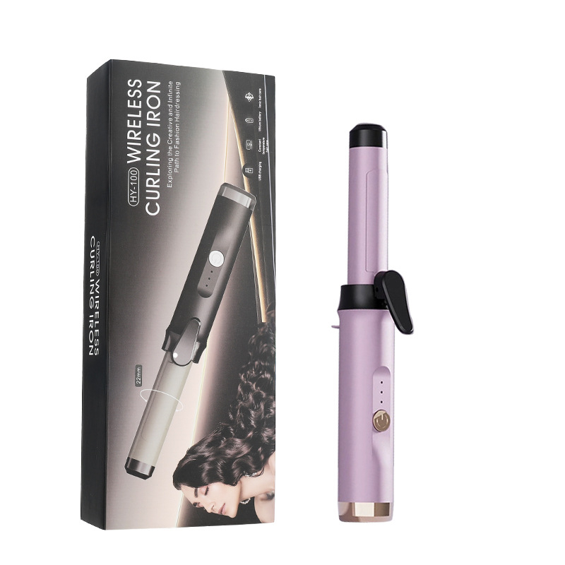 RESUXI Belaidė garbanų formavimo priemonė su PTC šildymu, skersmuo 31 mm ir daugiau, 3 temperatūros lygius, įkraunama baterija, formavimas per 1 minutę