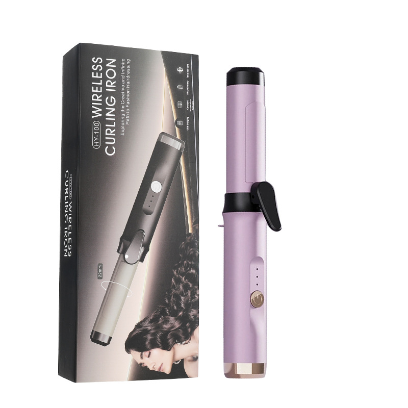 RESUXI Belaidė garbanų formavimo priemonė su PTC šildymu, skersmuo 31 mm ir daugiau, 3 temperatūros lygius, įkraunama baterija, formavimas per 1 minutę