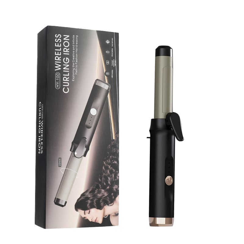 RESUXI Belaidė garbanų formavimo priemonė su PTC šildymu, skersmuo 31 mm ir daugiau, 3 temperatūros lygius, įkraunama baterija, formavimas per 1 minutę